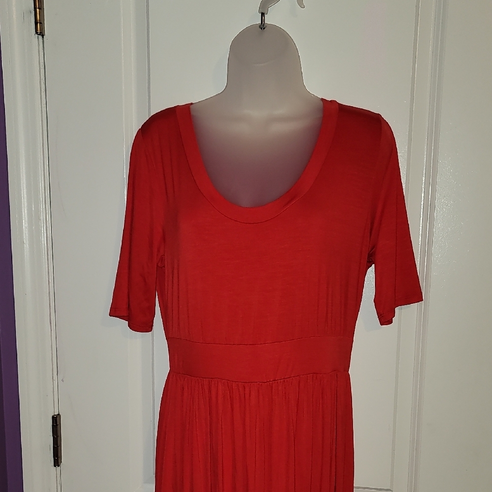 West Kei Vibrant Orange Wide Leg  Jumpsuit Sz: L - Picture 2 of 6